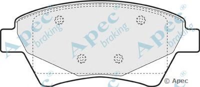 APEC BRAKING pad1410 -  Комплект тормозных колодок, дисковый тормоз